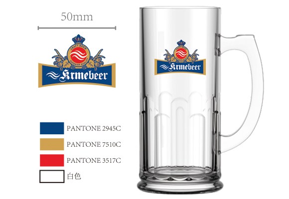 可定制LOGO玻璃啤酒杯