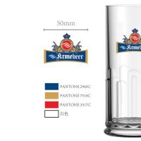 可定制LOGO玻璃啤酒杯