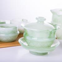 玉色玻璃功夫茶具套裝