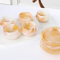 玉色琉璃玻璃功夫茶具套裝